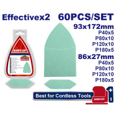 Папір шліфувальний EMTOP EAKTS938660, 60 шт.