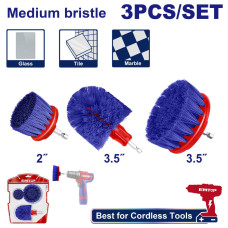 Набір щіток на шуруповерт EMTOP ECBM0301, 3 шт.