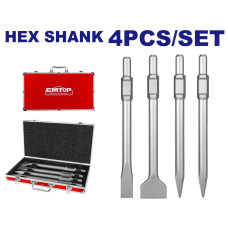 Набір зубил EMTOP ECHS0304375, 4 шт.