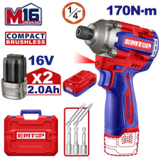 Гвинтоверт акумуляторний EMTOP ECIRL16178