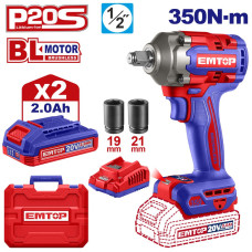Гайковерт акумуляторний EMTOP ECIWL2035