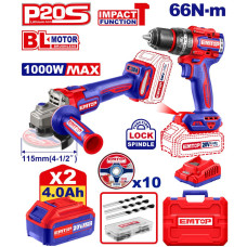 Набір інструментів акумуляторних EMTOP ECKL20273