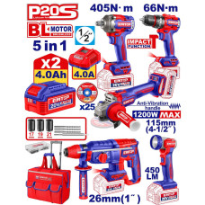 Набір інструментів акумуляторних EMTOP ECKL20595