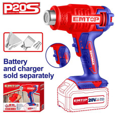 Фен технічний акумуляторний EMTOP EHGN20021 (без АКБ та ЗП)