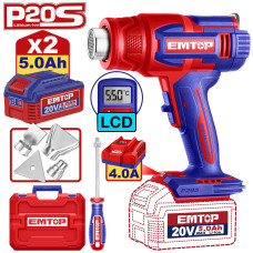 Фен технічний акумуляторний EMTOP EHGN200318