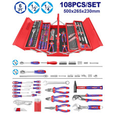 Набір інструментів EMTOP EHTS00108, 108 шт.