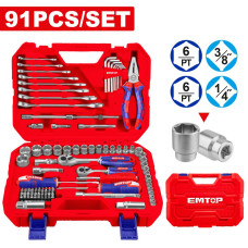 Набір інструментів EMTOP EHTS00911 91 шт.