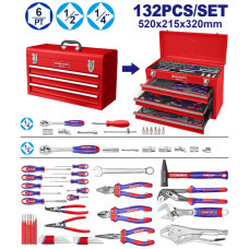 Набір інструментів EMTOP EHTS01321, 132 шт.