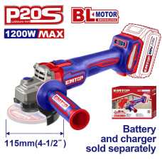 Болгарка (кутова шліфмашина) EMTOP ELAG221153 (без АКБ та ЗП)