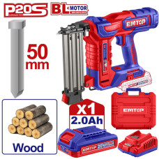 Цвяхозабивач акумуляторний EMTOP ELBNLI5008