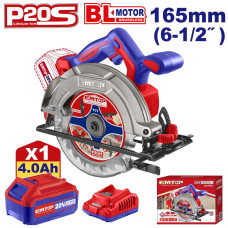 Пила дискова акумуляторна EMTOP ELCS16521