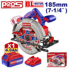 Пила дискова акумуляторна EMTOP ELCS18511