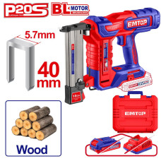 Степлер акумуляторний EMTOP ELCSNLI6005 (без АКБ и ЗП)