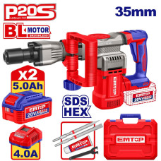 Відбійний молоток акумуляторний EMTOP ELDB203582