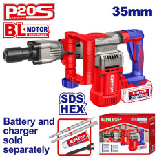 Відбійний молоток акумуляторний EMTOP ELDB20358 (без АКБ та ЗП)