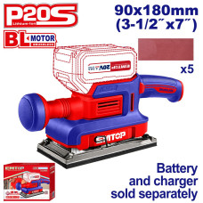 Шліфмашина вібраційна акумуляторна EMTOP ELFS2031 (без АКБ та ЗП)