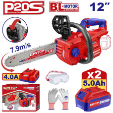 Пила ланцюгова акумуляторна EMTOP ELGA201286