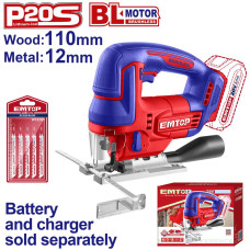 Лобзик акумуляторний EMTOP ELGS201008 (без АКБ та ЗП)