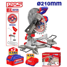 Пила торцювальна акумуляторна EMTOP ELMS20212