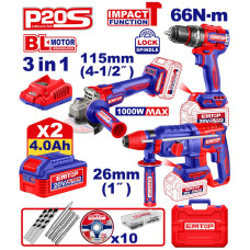 Набір інструментів акумуляторних EMTOP ELOSLI241198