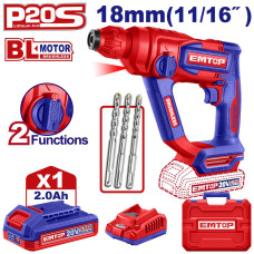 Перфоратор акумуляторний EMTOP ELRH201881