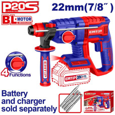 Перфоратор акумуляторний EMTOP ELRH20208 (без АКБ та ЗП)