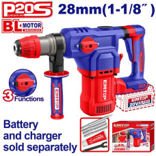 Перфоратор акумуляторний EMTOP ELRH20286 (без АКБ та ЗП)