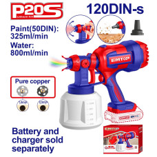 Фарбопульт акумуляторний EMTOP ELSG2004 (без АКБ та ЗП)