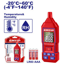 Вимірювач вологості та температури (гігрометр) EMTOP EMTM35031