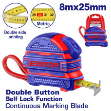 Рулетка EMTOP EMTP2825M 8 м