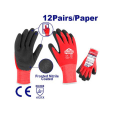 Рукавички EMTOP ENGV0301 латексні з нітриловим покриттям , р. XL