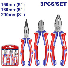 Набір шарнірно-губцевого інструменту EMTOP EPLS0311 3 шт.