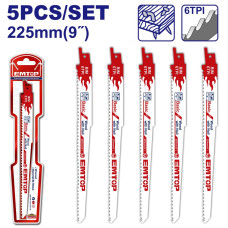 Набір полотен для шабельної пили EMTOP ERSB1111DF, 5 шт.
