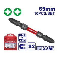 Набір біт EMTOP ESBTMPH233, 10 шт.