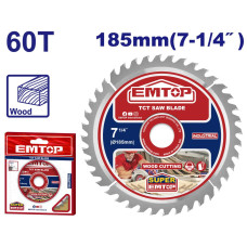 Пильний диск TCT по дереву EMTOP ETCT118513