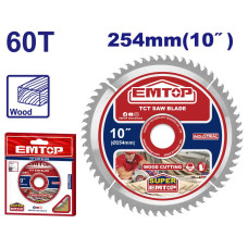 Пильний диск TCT по дереву EMTOP ETCT125423