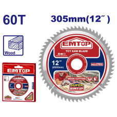 Пильний диск TCT по дереву EMTOP ETCT1305601