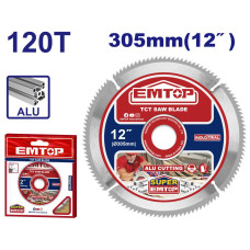 Пильний диск TCT по алюмінію EMTOP ETCT23051201