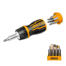 Викрутка з тріскачкою 8-в-1 INGCO Super Select Викрутка з тріскачкою 8-в-1 INGCO Super Select