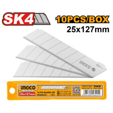 Леза для ножів сегментні SK4 25 мм 10 од. INGCO INDUSTRIAL