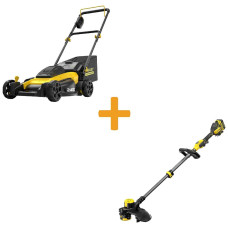 Газонокосилка аккумуляторная бесщёточная STANLEY FATMAX SFMCMW2651M+SFMCSTB933M