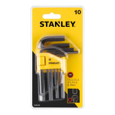 Набор из десяти шестигранных метрических ключей STANLEY 0-69-253