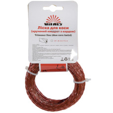 Ліска для тримерів Vitals (кручений квадрат з кордом) 1.4mm*15m