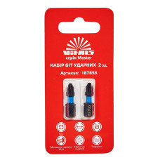 Біти ударні S2 PZ2х25 мм, 2 од. Vitals Master Біти ударні S2 PZ2х25 мм, 2 од. Vitals Master